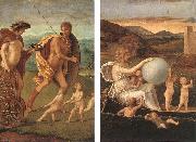 BELLINI, Giovanni Four Allegories: Perseverance and Fortune  ff oil